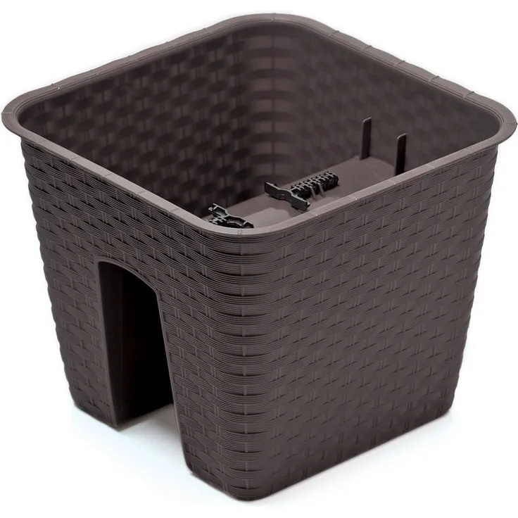 Annastore Balkonkasten Blumenkasten für Geländer und Brüstungen - Pflanzkasten für Geländer, Geländerkasten, Blumentopf, Geländertopf