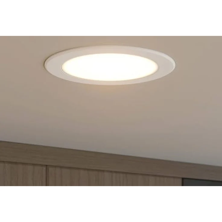 PRIOS LED Rida, moderne Badezimmerleuchte in Weiß aus Aluminium, 1-flammig, inklusive Schalter und Leuchtmittel – Bild 2