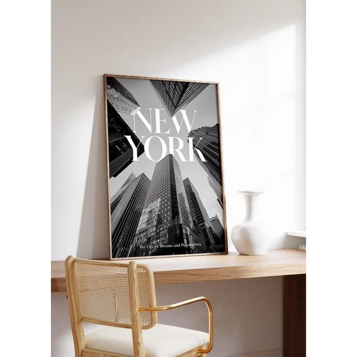 JUSTGOODMOOD Poster Premium ® New York Poster · Wolkenkratzer · ohne Rahmen, Poster in verschiedenen Größen verfügbar – Bild 3