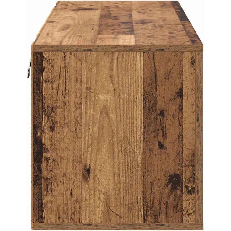 vidaXL Schuhschrank mit Regal Altholz 100 x 35 x 38 cm Holzwerkstoff 881018 – Bild 6