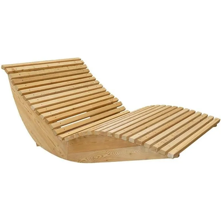HOME DELUXE Wellenholzliege WOLGA - 120 cm