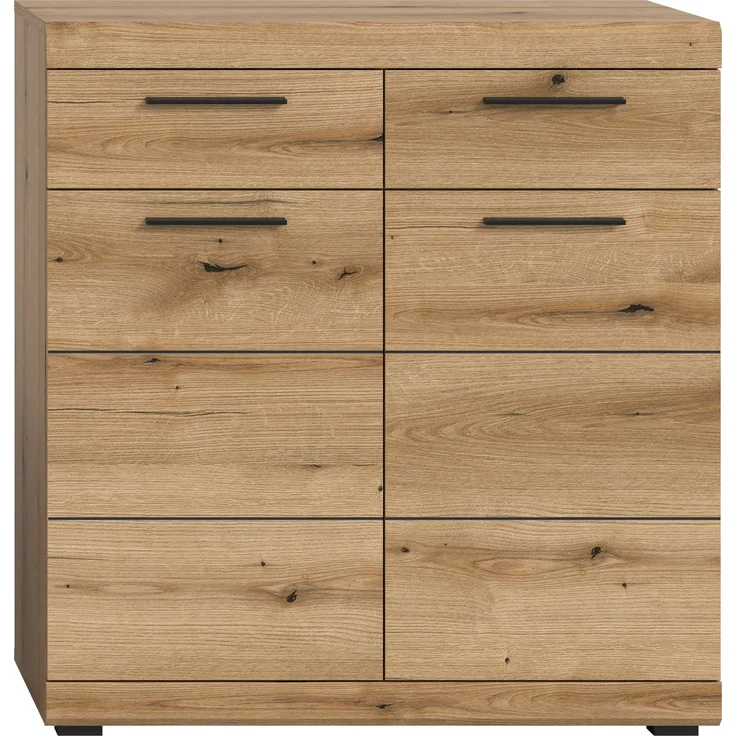 Kommode (B/H/T: 90x96x37 cm) in Evoke Oak Nachbildung – Bild 2