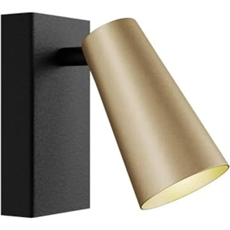 Lucande Wandstrahler Angelina, Metall, Schwarz IP20, 1 x 8 W LED – Bild 1
