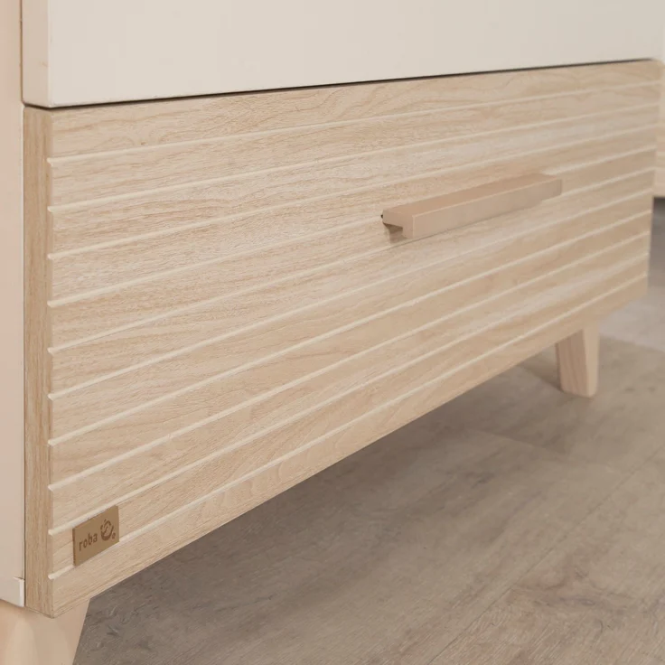 roba Wickelkommode 'Sidney' breit - inkl. Wickelansatz - 3 Schubladen - Cashmere – Bild 3