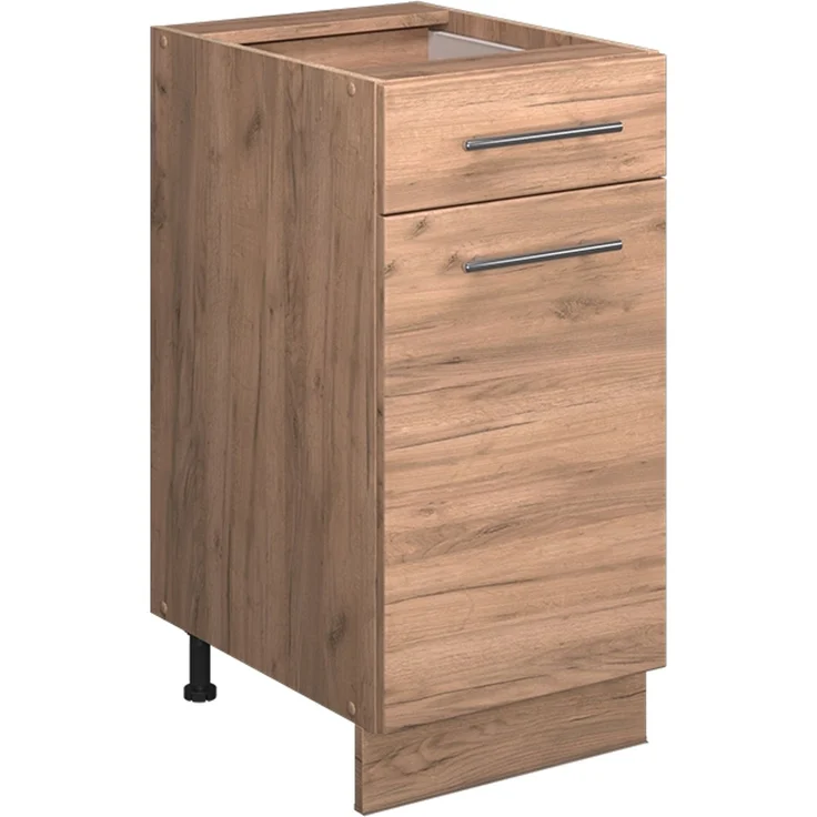 Küchenunterschrank Fame-Line Goldkraft Eiche 40 cm , AP Anthrazit Vicco – Bild 1