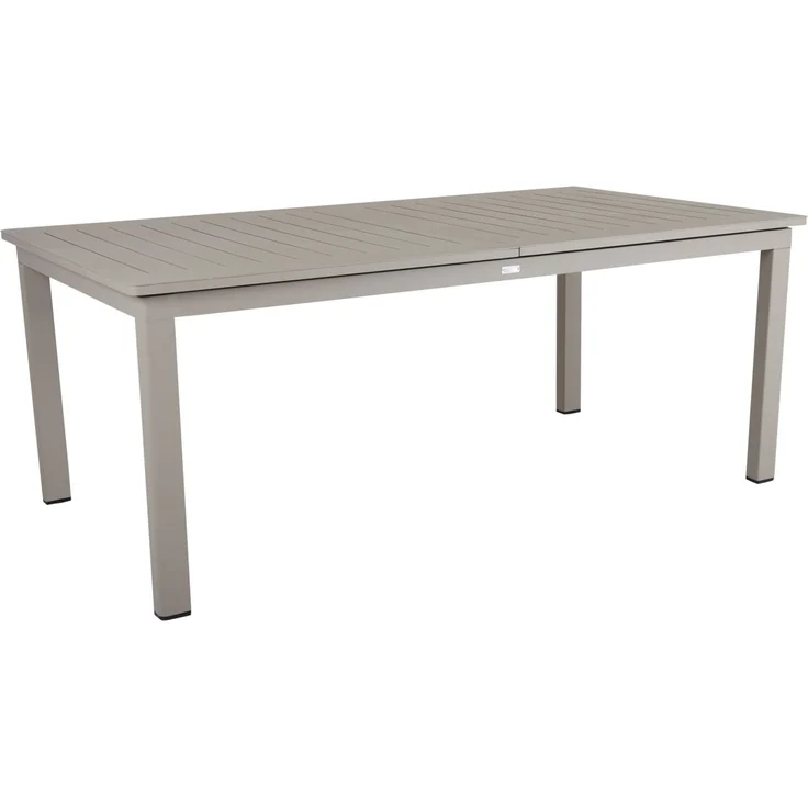 Gartenesstisch Lomma aus Aluminium, modern ausziehbar, Taupe, für 8-10 Personen – Bild 1