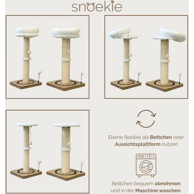 SNOEKIE Kratzbaum SNOEKIE Kratzbaum für Katzen, extra dicker Kratzstamm Ø 11,5 cm – Bild 4