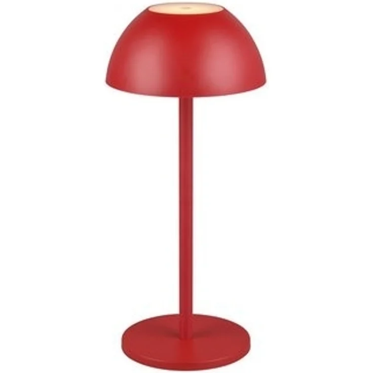 lightling LED Tischleuchte Robert, Touchfunktion, LED fest integriert, Warmweiß, 4 fach Touch, Akkubetrieb, USB-C, Outdoor geeignet, rot – Bild 4