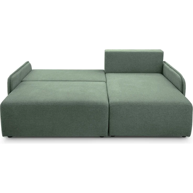 Selsey 'Netarro' Ecksofa mit Schlaffunktion, Bettkasten und Chenille-Bezug, salbeigrün, rechts – Bild 3