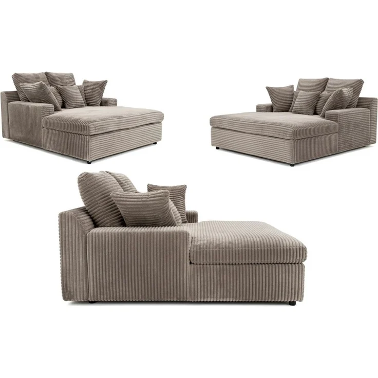 yourhouse24 Sofa XXL Loveseat LAZY ONE Couch, Cord, mit Bettfunktion, Seite universal – Bild 4