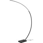 LED Bogenlampe BANGKOK Schwarz matt mit großer Ausladung und Dimmer