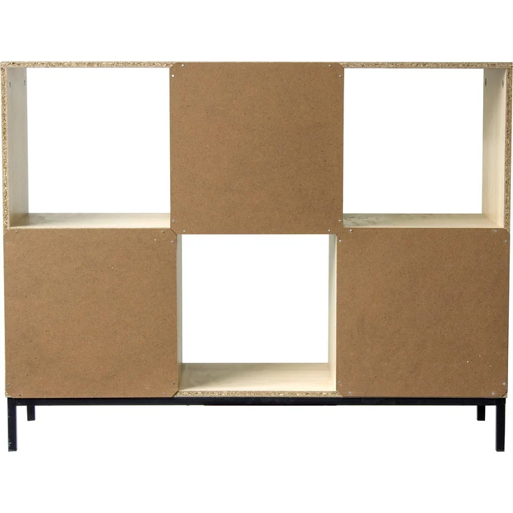 Casâme Regal mit 6 Fächern und metallbeinen - Helles Holz – Bild 7