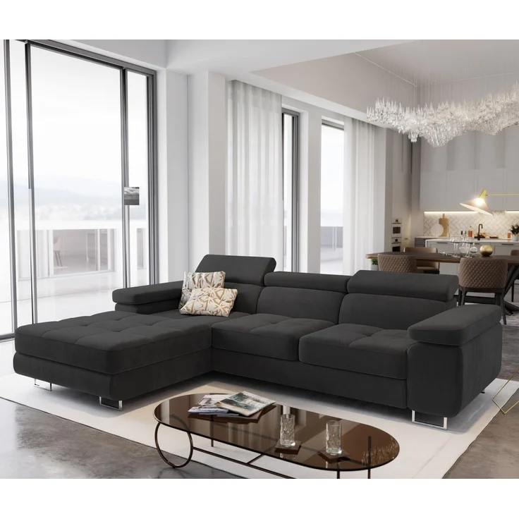 Masseno Ecksofa ELMA mit Schlaffunktion L-Form, Sofa mit Bettkasten – Bild 2