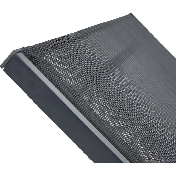 LECO Sonnenliege NELE mit Rollen und 5-fach verstellbarer Rückenlehne, Aluminiumgestell und Kunststoffgewebe anthrazit, 192x71x93 cm – Bild 9