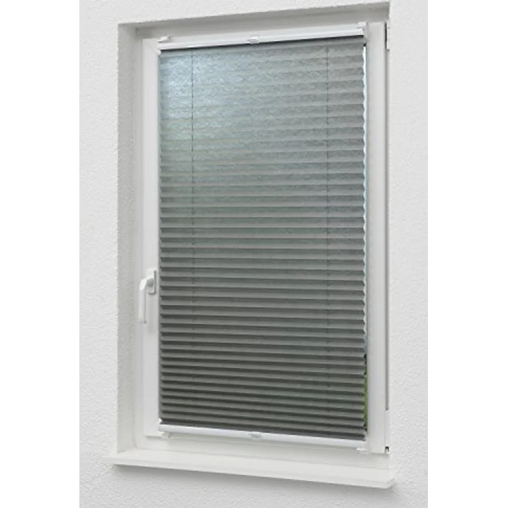 LYSEL® Plissee Klemmen Anthrazit, blickdicht, HxB 130x45cm – Bild 8
