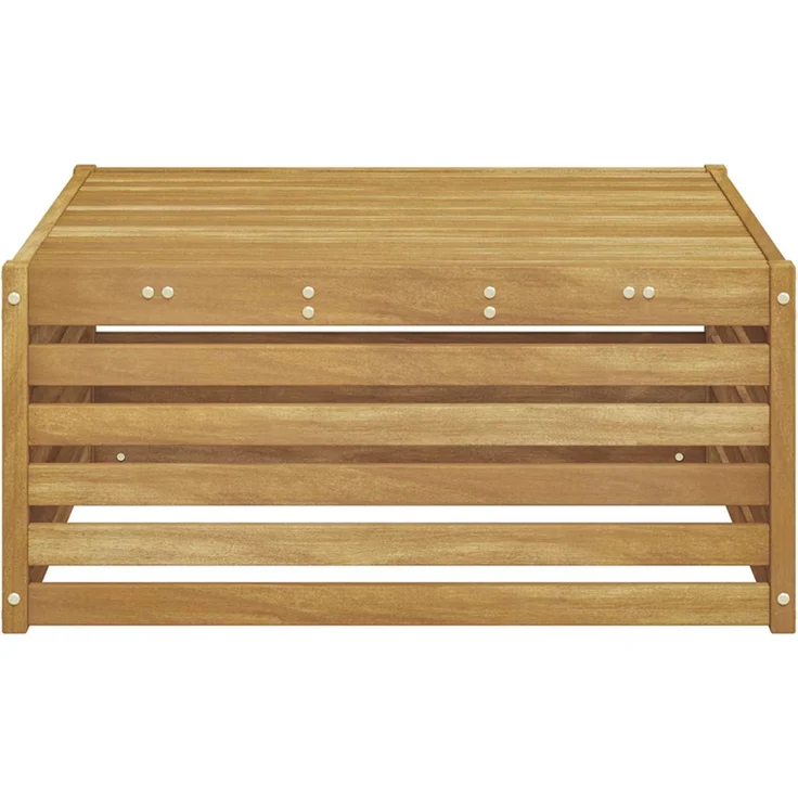 vidaXL Tisch für Outdoor Massivholz Akazie Weiß gewaschen 901560 – Bild 4