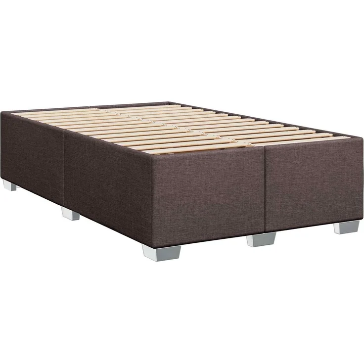 vidaXL Boxspringbett mit Matratze Dunkelbraun 120 x 190 cm Stoff 3450435 – Bild 5