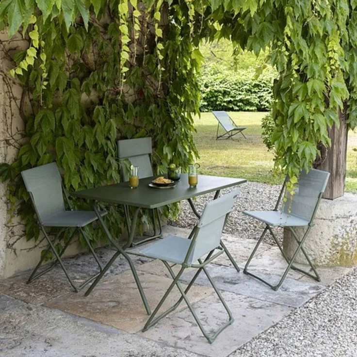 Lafuma Gartentisch Balkon Tisch BALCONY 120x70 moss grün