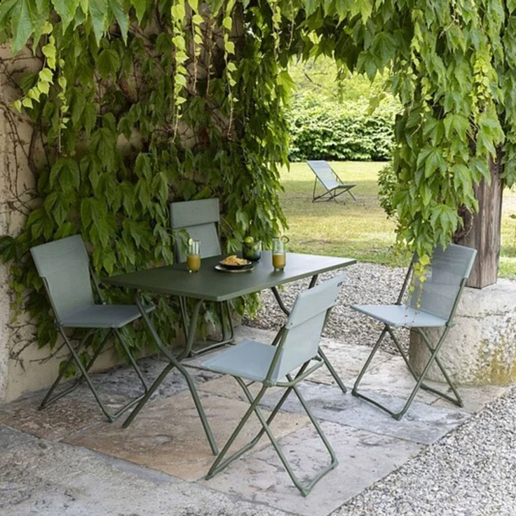 Lafuma Gartentisch Balkon Tisch BALCONY 120x70 moss grün – Bild 1