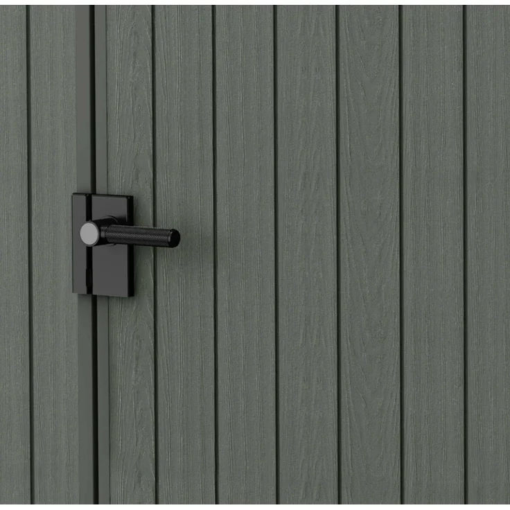 Dmora Gartenhaus Osoyoos, Gartenhütte, Gartenhaus, Werkzeugschuppen, 124x117 h205 cm, Grün – Bild 6