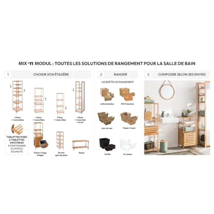5five Aufbewahrungsbox/Organizer für Badzubehör – Korb – Bild 5