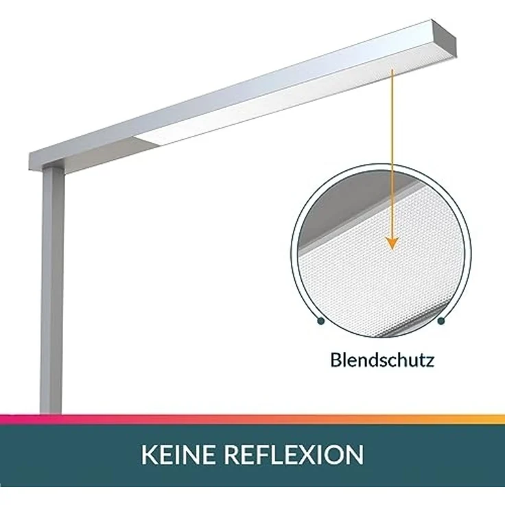 Unilux Standleuchte STRATUS 400124564 metallgrau – Bild 3