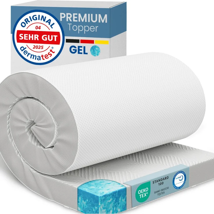 ELONEO Gel Topper Matratzenauflage 90 x 190 x 8 cm – Bild 1