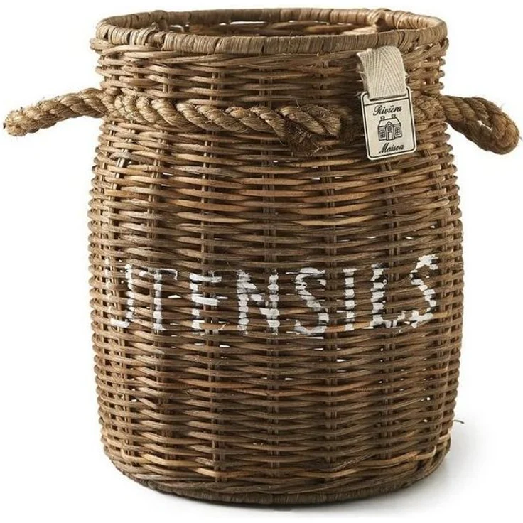 Rivièra Maison Aufbewahrungskorb Rivièra Maison Rustic Rattan Utensils Pot – Bild 4