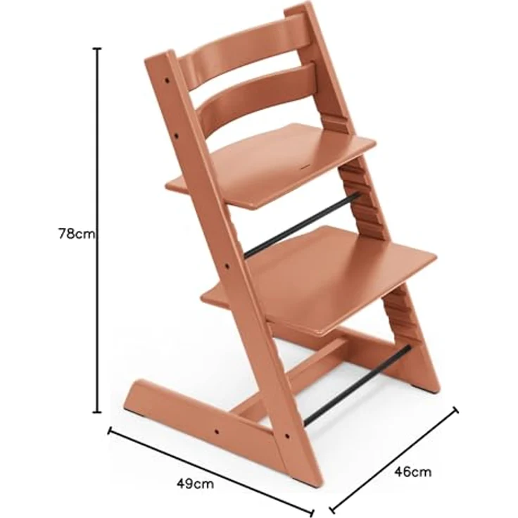 Stokke Tripp Trapp Hochstuhl mit ergonomischem Design, terracotta – Bild 7