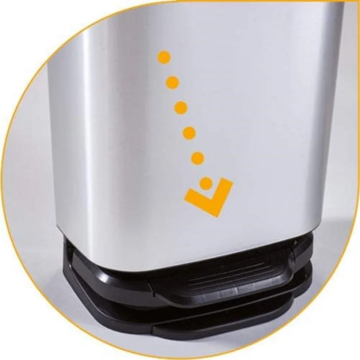 Mondex JIVE Treteimer Mülleimer Abfalleimer Abfallsammler Alu Optik 40L – Bild 6