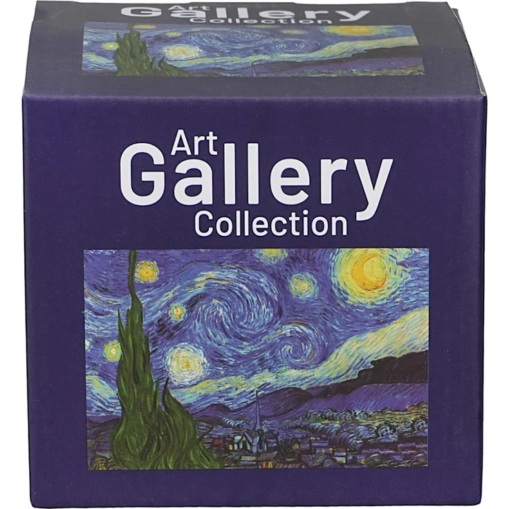 DUO ART GALLERY Fassbecher 430 ml mit Teesieb STARRY NIGHT inspired by Van Gogh, New Bone China Porzellan – Bild 4