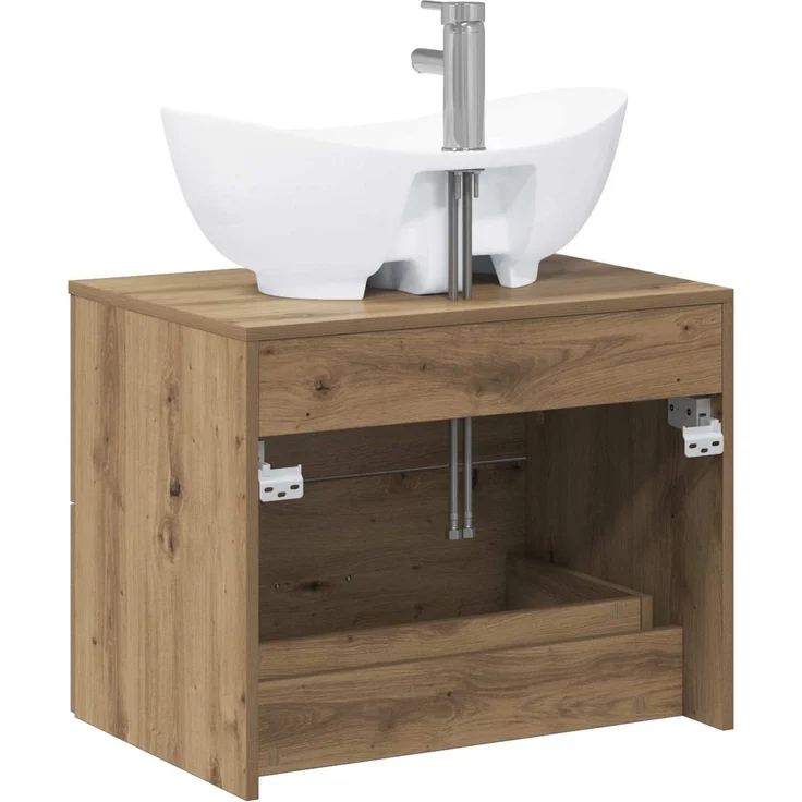 vidaXL Waschbeckenschrank Artisan-Eiche 62,5 x 44,5 x 80 cm 3404405 – Bild 7