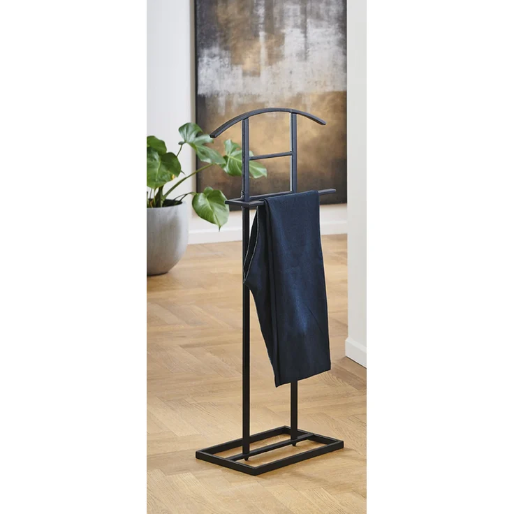 Herrendiener >23592< in schwarz, Metall - 45x101x26cm (BxHxT) – Bild 5