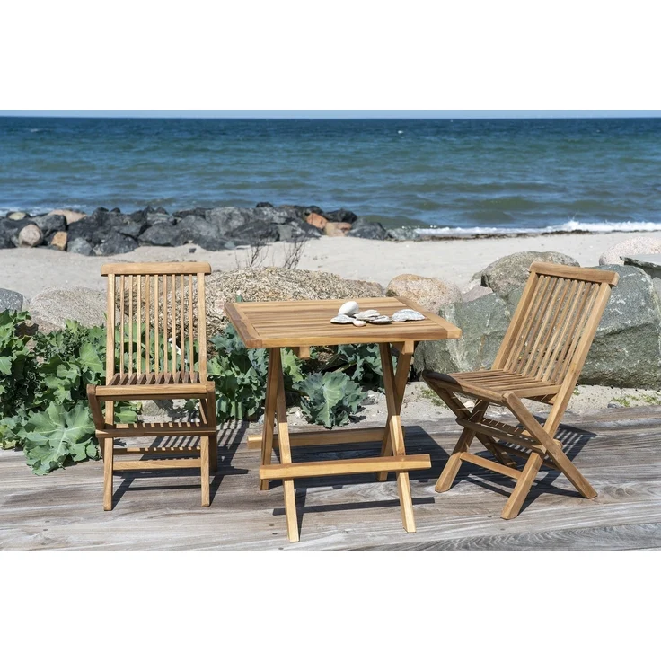 Kinderklappstuhl >Toledo< (2er-Set) in Teak, Massivholz - 31x58x42cm (BxHxT) – Bild 8