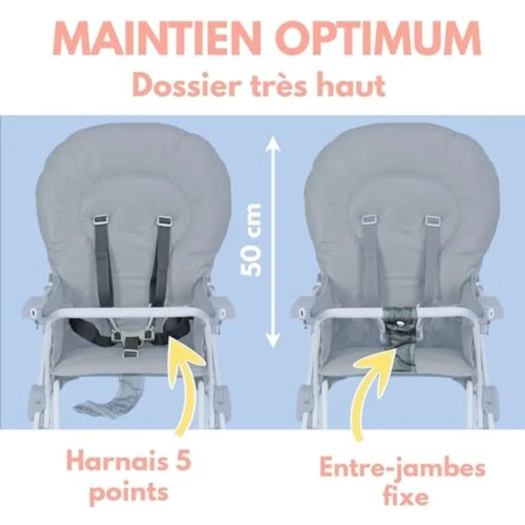Hochstuhl Bambisol Grau 4 Positionen – Bild 7