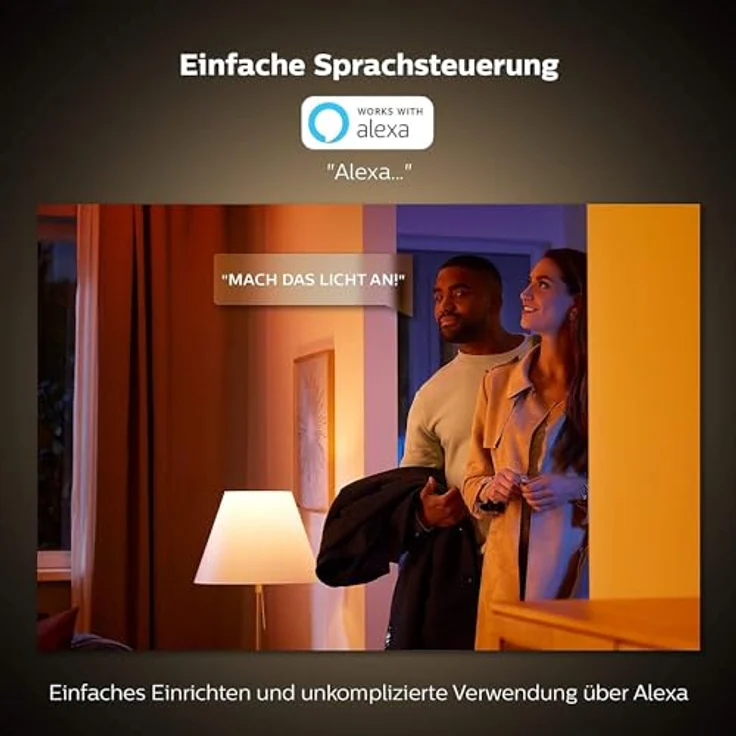 Philips Hue White & Color Ambiance Centura eckige Einbauspots 1er Pack (1.050 lm), dimmbare Deckenlampen mit 16 Mio. Farben, smarte Lichtsteuerung über Sprache und App, aluminium, neue Generation – Bild 6