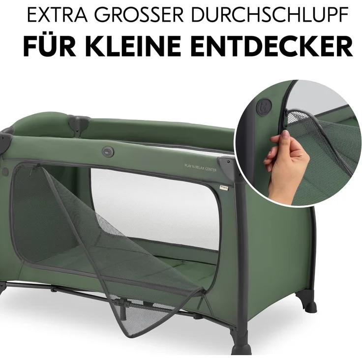 Hauck Play N Relax Center / Reisebett Dark Green – Bild 8