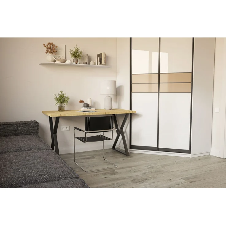 Shefa Esstisch Chicago 140 cm Eiche Artisan Optik Modern – Bild 5