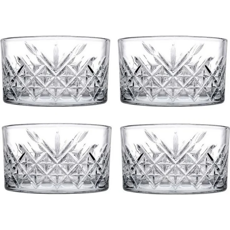 Pasabahce 487642 Timeless 4er Packung Schale Knabberschale Cerezlik, Glas, transparent, 22,5 ml – Bild 3
