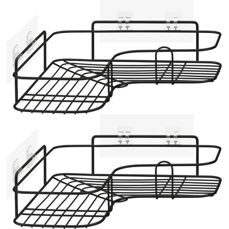 Navaris Duschablage 2x Duschablage ohne Bohren - Bad Duschregal Eckregal 2er Set, 1-tlg.