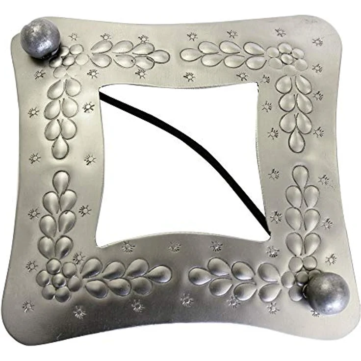 Gardinia Raffhalter für Vorhänge Raute 10 x 10 cm Edelstahloptik – Bild 1