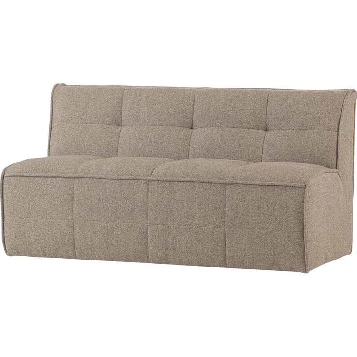 Esszimmerbank Cluster - Bouclé-Stoff Kaki Braun, 164 cm, mit Rückenlehne – Bild 1
