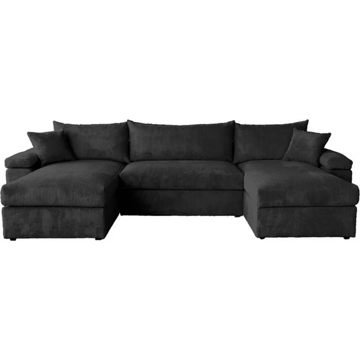 OTTO home Wohnlandschaft Cosy U-From Breite 309 cm, Sitzaufbau im Sandwich-Federkern, Bezüge in Cord oder Struktur weich wählbar mit Kaltschaumauflage – Bild 4