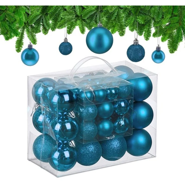 Relaxdays Weihnachtskugeln im 50er Set – Bild 1