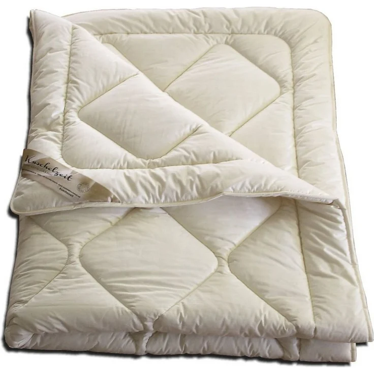 Meivita Naturhaarbettdecke Merino Schafschurwolle Sommerdecke Sommerbett leicht, Füllung: 100% Wolle, Bezug: 100% Baumwolle, Bettdecke Hergestellt in Deutschland – Bild 2