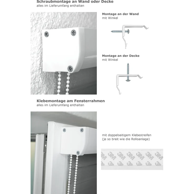 Rollo Kassette Anthrazit, LYSEL®, blickdicht, HxB 175x40cm – Bild 3