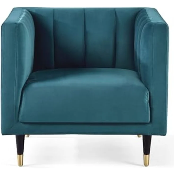 Julian Bowen Salma Stuhl mit gewellter Rückenlehne, Blaugrün, Einheitsgröße – Bild 6