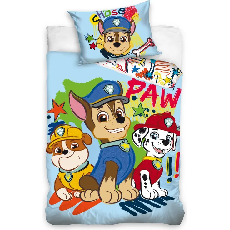 Paw Patrol Bettwäsche Babybettwäsche PAW201014 100x135 cm + 40x60 cm