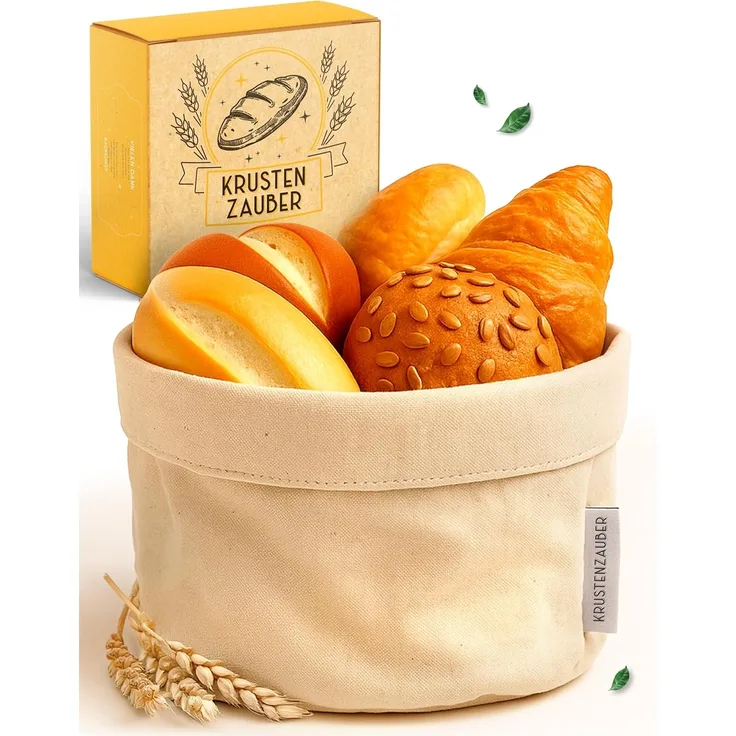 Krustenzauber Brotkasten Moderner Brotkorb & Brotkasten zur Brotaufbewahrung für frisches Brot