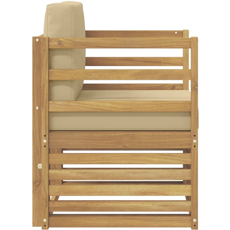 vidaXL Outdoor-Sofagarnitur Polyester Weiß 3439080 – Bild 4